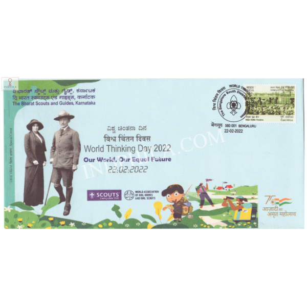 India 2022 Special Cover Of World Thinking Day Bangalore