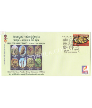 India 2024 Special Cover Of Millets For Better Health Karnapex 2024 Bangalore