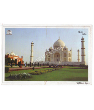 Taj Mahal Agra Picture Post Card