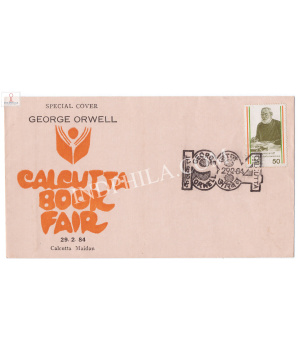 India 1984 Special Cover Of George Orwell 1984 Calcutta