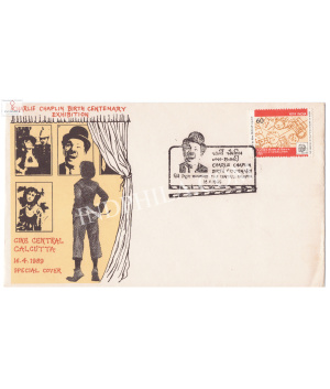 India 1989 Special Cover Of Charlie Chaplin Birth Centenary 1989