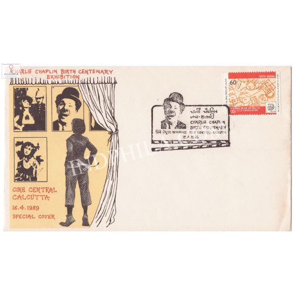 India 1989 Special Cover Of Charlie Chaplin Birth Centenary 1989