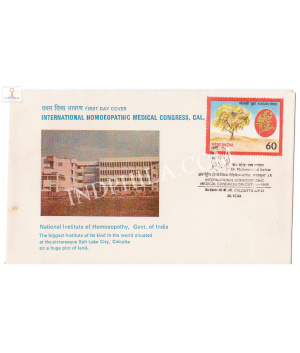 India 1989 Special Cover Of International Homoeopathic Madical Congress Calcutta 1989 With Dr Mahendra Lal Sarkar Cancellation