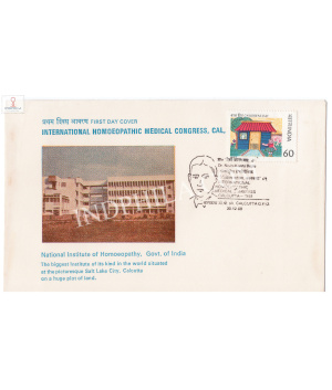 India 1989 Special Cover Of International Homoeopathic Madical Congress Calcutta 1989 With Dr Nishi Kanta Basu Cancellation