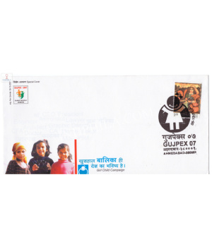 India 2007 Special Cover Of Gujpex Girl Child Campaign 2007 Ahmedabad