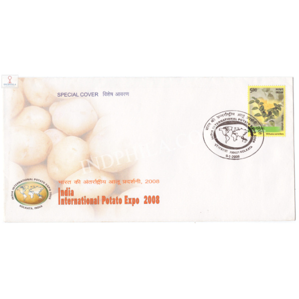 India 2008 Special Cover Of India International Potato Expo 2008 Kolkata