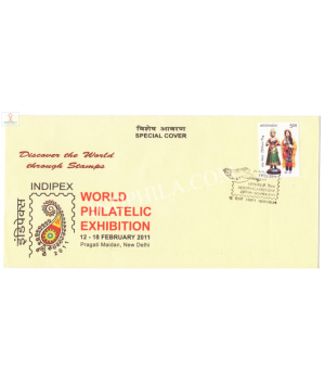 India 2011 Special Cover Of Indipex 2011 World Philatelic Exhibition New Delhi With Aerophilately Day Cancellation