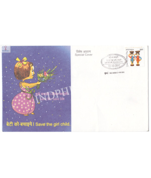 India 2011 Special Cover Of Save The Girl Child 2011 Mumbai