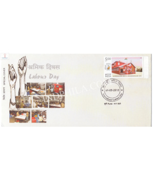 India 2013 Special Cover Of International Labour Day 2013 Pune