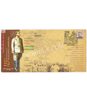 India 2022 Special Cover Of 1 Birth Anniversary Of Netaji Subhas Chandra Bose 2022 Cuttack