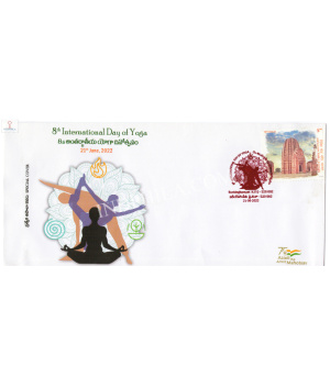 India 2022 Special Cover Of 8th International Day Of Yoga 2022 Buckinghampet