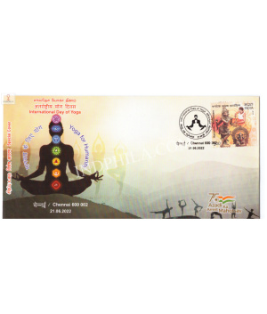 India 2022 Special Cover Of International Day Of Yoga 2022 Chennai