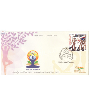 India 2022 Special Cover Of International Day Of Yoga 2022 Dholavira