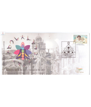 India 2022 Special Cover Of International Day Of Yoga 2022 Mumbai