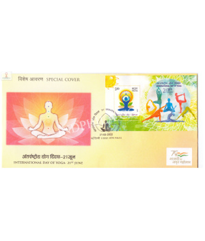 India 2022 Special Cover Of International Day Of Yoga 2022 New Delhi