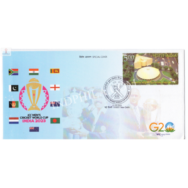 India 2023 Special Cover Of Icc Mens Cricket World Cup India 2023 2023 New Delhi