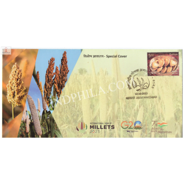 India 2023 Special Cover Of International Year Of Millets 2023 Ahmedabad