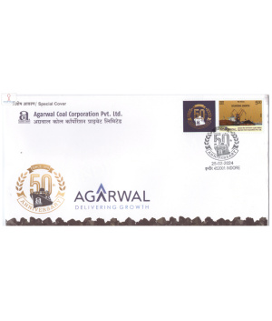 India 2024 Special Cover Of Agarwal Coal Corporation Privite Limited 2024 Indore