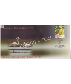 India 2024 Special Cover Of Greater Flamingo From Point Calimere Wildlife Santury Kodiakkarai 2024