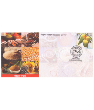 India 2024 Special Cover Of Organic Product 2024 Indore